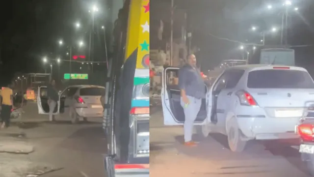 up-men-cause-traffic-jam-to-allegedly-drink-alcohol-in-the-middle-of-the-road-internet-is-furious-viral-video